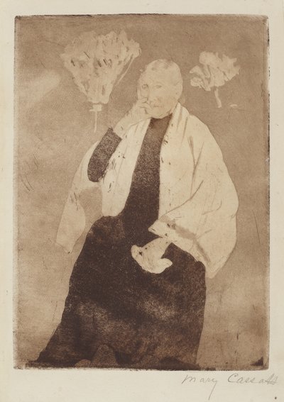 कलाकार की माँ का एक चित्र, c. 1889-1890। द्वारा मैरी कसाट