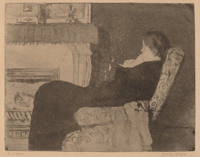 फायरप्लेस नंबर 1 से पहले, सी। 1882. द्वारा मैरी कसाट