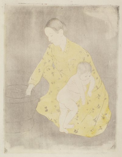 द बाथ, 1890-1891। द्वारा मैरी कसाट