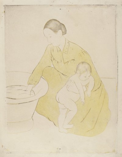 द बाथ, 1890-1891। द्वारा मैरी कसाट