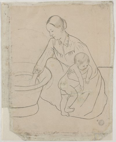 द बाथ [वर्सो], 1890-1891। द्वारा मैरी कसाट