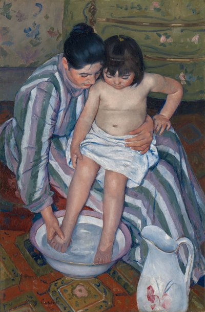 द चाइल्ड्स बाथ, 1893। द्वारा Mary Cassatt