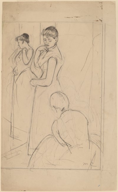 फिटिंग [रेक्टो], 1890-1891। द्वारा मैरी कसाट