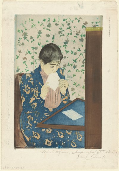 पत्र, 1890-1891। द्वारा मैरी कसाट