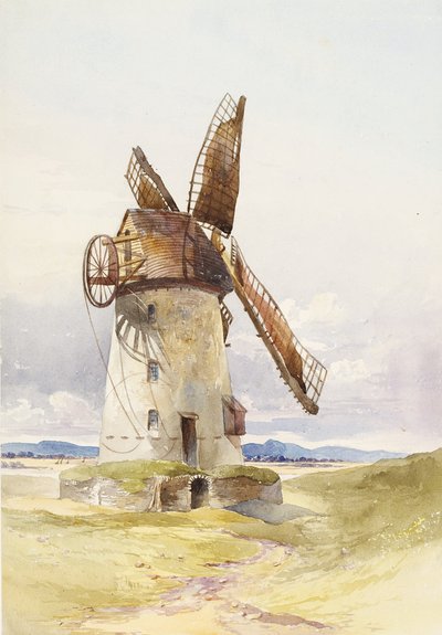 लिथम मिल, c.1845-55 (कागज पर wc) द्वारा मैरी हार्पर