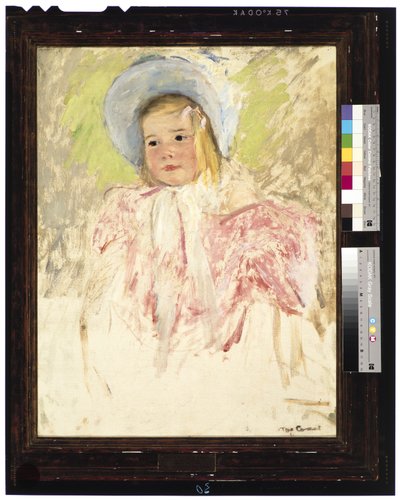 सिमोन इन ए ब्लू बोनट (नंबर 1), c.1903 (कैनवास पर तेल) द्वारा मैरी स्टीवेन्सन कसाट
