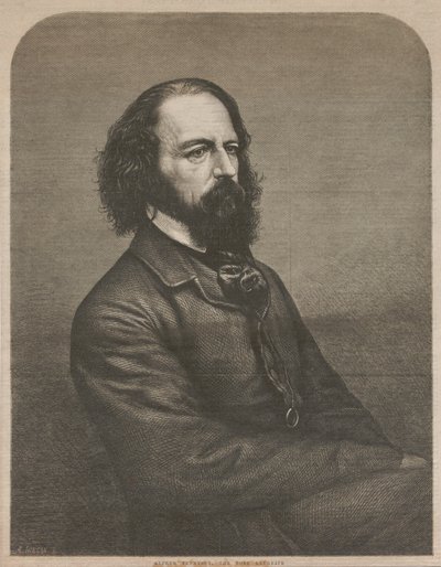 अल्फ्रेड का पोर्ट्रेट, लॉर्ड टेनीसन 1809-1892, 1864। द्वारा मेसन जैक्सन