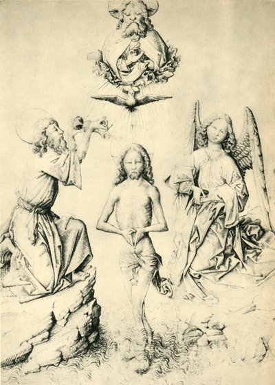 'मसीह का बपतिस्मा', 1445-1450, 1943। द्वारा मास्टर ES