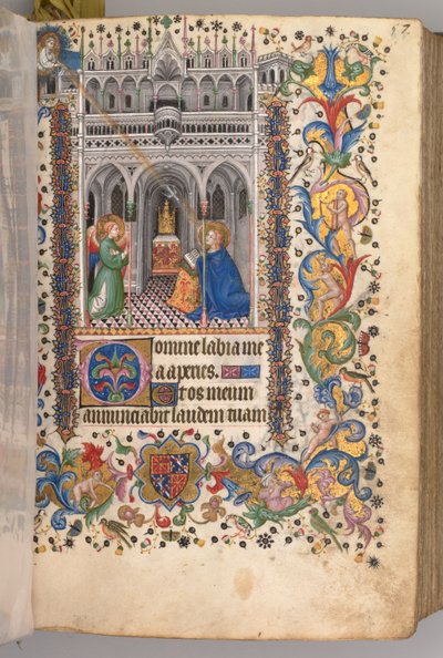 आवर चार्ल्स द नोबल, नवरे का राजा 1361-1425: फॉल। 29r, द एन्यूनिशन मैटिंस, सी। 1405 द्वारा ब्रसेल्स के प्रारंभिक और एसोसिएट्स के मास्टर