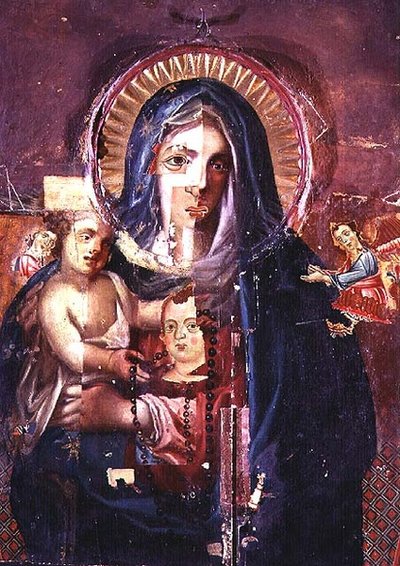 `पिकासो की मैडोना', c.1200 (पैनल) द्वारा Magdalene Altarpiece के मास्टर