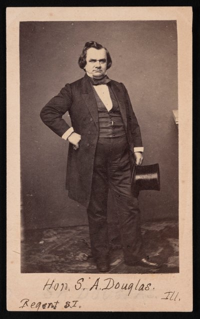 स्टीफन अर्नोल्ड डगलस का पोर्ट्रेट 1813-1861, 1861 से पहले। द्वारा मैथ्यू ब्रैडी