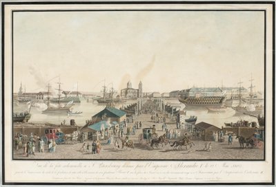 सेंट पीटर्सबर्ग में पहली सालगिरह का जश्न शहर के शताब्दी वर्ष 1803 मई 1804 को मनाया गया द्वारा मैथियास गेब्रियल लॉरी