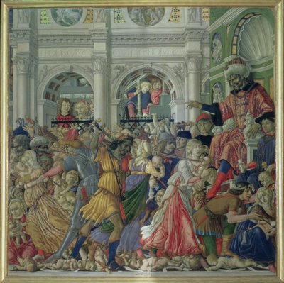 मासूमों का नरसंहार, 1482 (पैनल पर गुस्सा) द्वारा मत्तेओ दी जियोवन्नी दी बार्टोलो