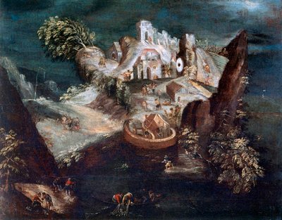 एन्थ्रोफोमॉर्फिक लैंडस्केप, c1613-1650 द्वारा मैथौस मेरियन