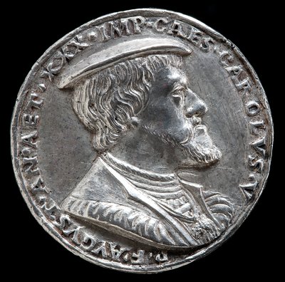चार्ल्स वी, 1500-1558, स्पेन के राजा 1516-1556, पवित्र रोमन सम्राट 1519 [आगे], 1530। द्वारा मैथेस गेबेल