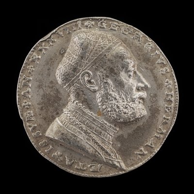जॉर्ज हरमन, 1491-1552, जर्मन दार्शनिक [सामने], 1529। द्वारा मैथेस गेबेल