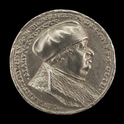 लोरेंज ट्रुचसेस वॉन पॉमर्सफेल्डेन, 1473-1543, मेंज के कैथेड्रल के डीन [आगे की ओर]। द्वारा मैथेस गेबेल