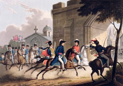 सलामांका में लॉर्ड वेलिंगटन का प्रवेश, 20 मई 1813' 1815 द्वारा मैथ्यू डबबर्ग