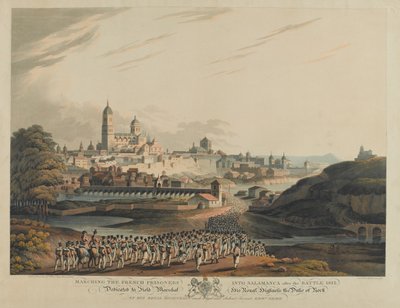 लड़ाई 1812 के बाद सलामांका में फ्रांसीसी कैदियों को मार्च करना द्वारा मैथ्यू डबबर्ग