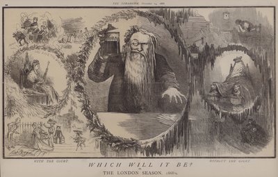यह कौन सा होगा? या, द लंदन सीज़न 1868-9 (कलर लिथो) द्वारा मैथ्यू 