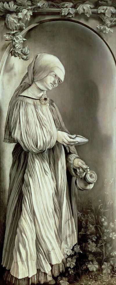 हंगरी का सेंट एलिजाबेथ (1207-31) 1509 (किरकिरा) द्वारा माथियास (c.1480 1528) ग्रुएनवाल्ड
