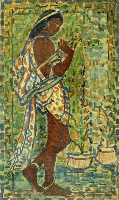 हिंदू नर्तक, c.1910-1913 द्वारा मौरिस ब्राजील प्रेंडरगैस्ट