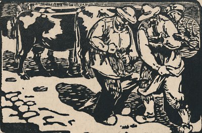ऑवरगने मार्केट - एयू पाइड डे पुइसेस से, 1919 द्वारा मौरिस बुसेट