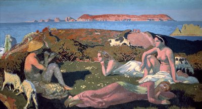 द ग्रीन बीच, पेरोस गुइरेक, 1909। द्वारा Maurice Denis