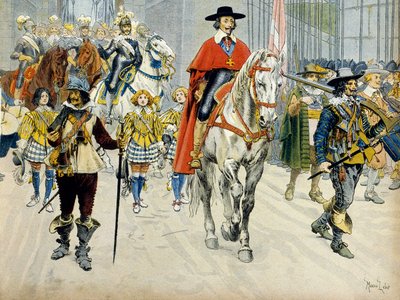 फ्रांस का इतिहास: राजा लुई XIII (1601-1643) और कार्डिनल रिशेल्यू (आर्मंड जीन डु प्लेसिस) का प्रवेश द्वारा मौरिस लेलोइर