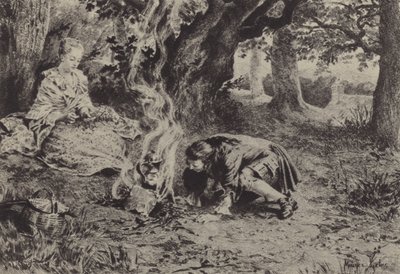 जीन-जैक्स रूसो द्वारा लेस कन्फेशंस की पुस्तक VI के लिए चित्रण (उत्कीर्णन) द्वारा मौरिस लेलोइर
