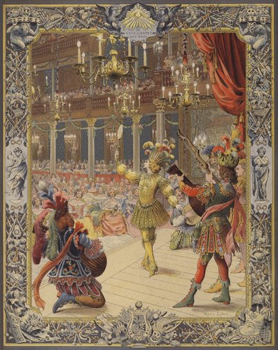 लुई XIV, सूर्य के रूप में, ले बैले डे ला निट में नृत्य किया द्वारा Maurice Leloir