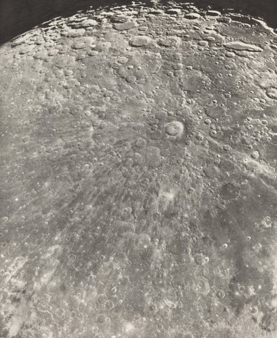 टायको से चंद्र विकिरण की तस्वीर - आरोही चरण, 1899 द्वारा मौरिस लोवी