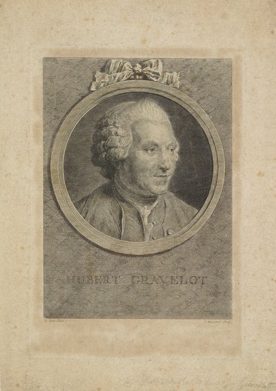 ह्यूबर्ट ग्रेवेलोट, जीन मसर्ड द एल्डर (1740-1822) द्वारा उत्कीर्ण, सी .1770 द्वारा मौरिस क्वेंटिन डी ला टूर