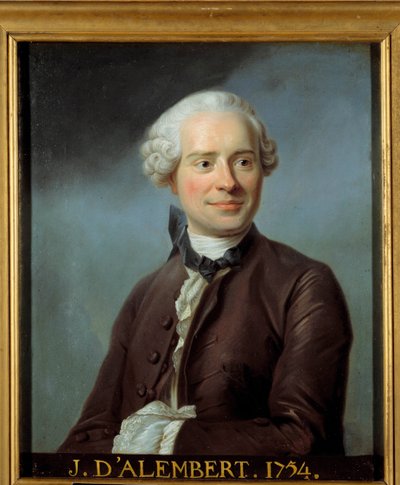 जीन ले रोंड डी'अलेम्बर्ट (1717-1783), फ्रांसीसी दार्शनिक, लेखक और गणितज्ञ का पोर्ट्रेट। मौरिस क्वेंटिन डेलाटोर डिट क्वेंटिन डे ला टूर या क्वेंटिन डी लाटौर (1704-1788) के बाद की अनाम पेंटिंग वर्साय संग्रहालय। - जीन ले रोनो का पोर्ट्रेट द्वारा मौरिस क्वेंटिन डे ला (बाद) का दौरा