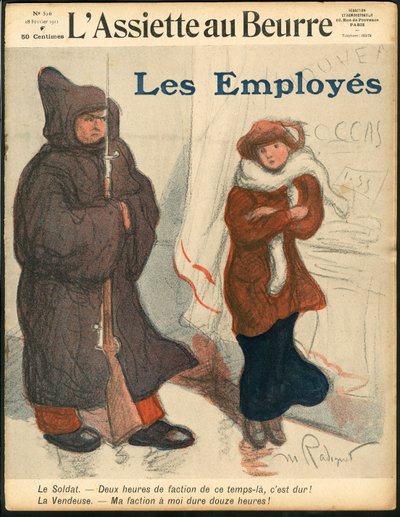 "L'Assiette au Beurre", संख्या 516, रंगों में व्यंग्य का कवर द्वारा मौरिस रेडिगेट