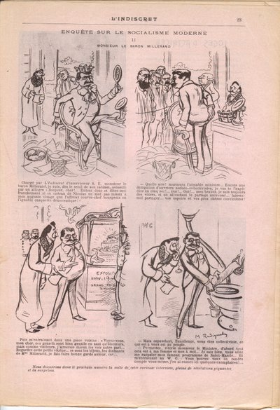 L'Indiscret, B&W . में व्यंग्य द्वारा मौरिस रेडिगेट