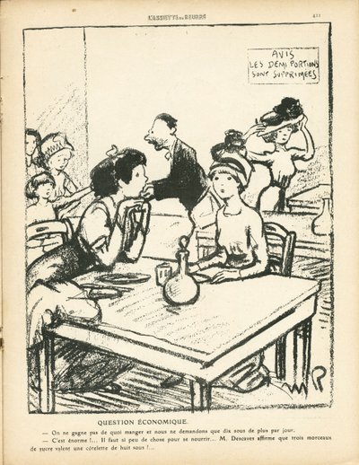 L'Assiette au Beurre, संख्या 494, B&W . में व्यंग्य द्वारा मौरिस रेडिगेट