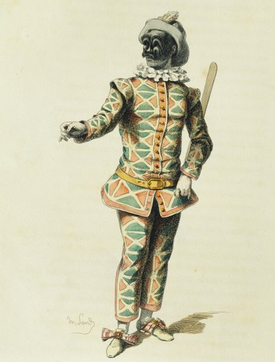 मौरिस सैंड (1823-1889) द्वारा 1671 में हार्लेक्विन द्वारा मौरिस रेत