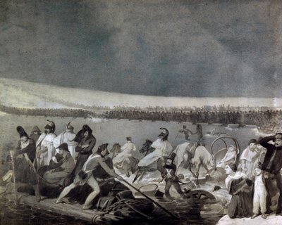 रूस से पीछे हटना (1812): "" 28 नवंबर को फ्रांसीसी सेना द्वारा बेरेसिना (बेरेज़िना) का मार्ग द्वारा मौरो कोंकोनी