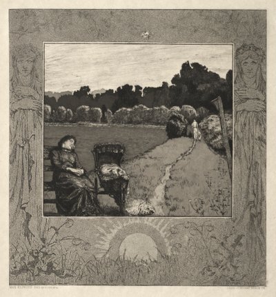 चाइल्ड, फ्रॉम ऑन डेथ, पार्ट I, ओपस XI काइंड, वोम टोड, पार्ट I, ओपस XI, 1889। द्वारा मैक्स क्लिंगर