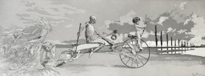 लव, डेथ एंड बियॉन्ड, 1881, प्लेट XII फ्रॉम &39;इंटरमेजि (इचिंग, ड्रायपॉइंट अन्ड एक्वाटिंट) द्वारा मैक्स क्लिंगर