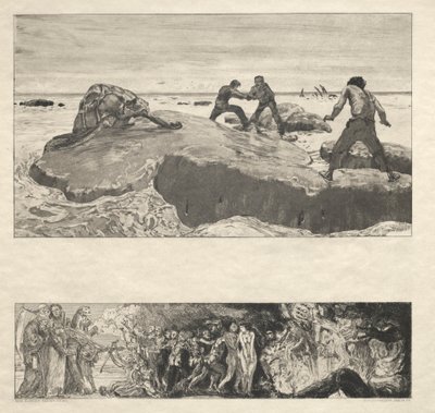 Vom Tode I, Opus II, 1889 No. 2। द्वारा मैक्स क्लिंगर