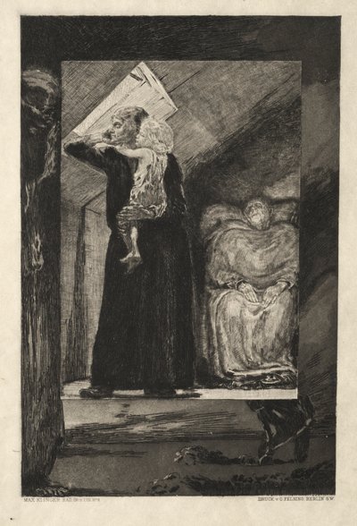 वोम टोड I, ओपस II, 1889 नं। 9. द्वारा मैक्स क्लिंगर