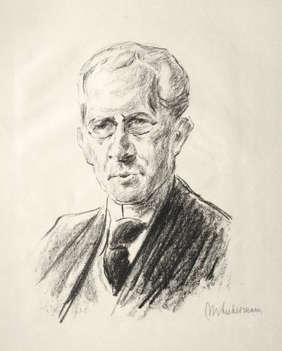 Arno लकड़ी फ़ोल्डर: पोर्ट्रेट Arno Holz, 1923। द्वारा मैक्स लिबरमैन