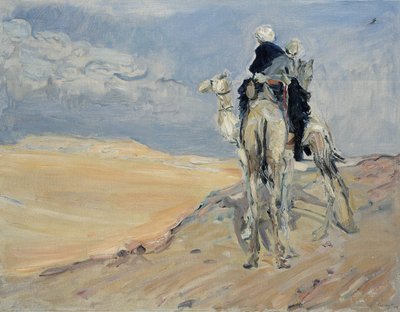 1914 में लीबिया के रेगिस्तान में सैंडस्टॉर्म द्वारा Max Slevogt