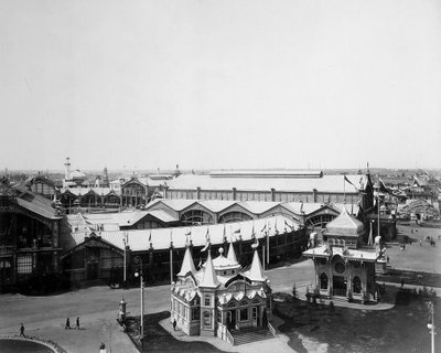 सामान्य दृश्य, अखिल-रूस प्रदर्शनी, निज़नी नोवगोरोड, रूस, 1896। द्वारा मैक्सिम दिमित्री