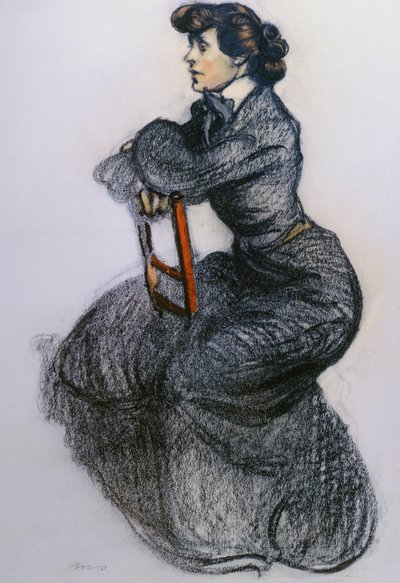 कोलेट, c.1906-7 (लकड़ी का कोयला और पेस्टल) द्वारा मैक्सिम पियरे जूल्स डेथोमास