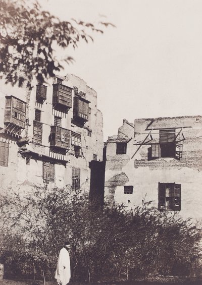 कास्त्रो, फ्रांसीसी क्वार्टर में घर और उद्यान, गुस्ताव फ्लेबर्ट, 1850 के साथ द्वारा मैक्सिम डू कैंप