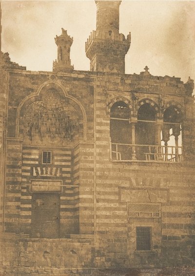 दिसंबर 1849-जनवरी 1850, काहिरा के सुल्तान बेजकौक के मकबरे में प्रवेश। द्वारा मैक्सिम डू कैंप