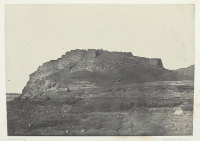 इब्रीम प्राचीन प्रेममिस का किला, दक्षिण से देखें, नूबिया, 184951, 1852 में छपा। द्वारा मैक्सिम डू कैंप